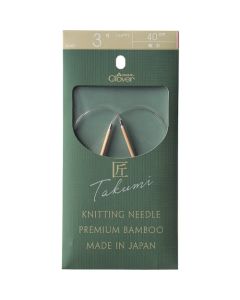 Bamboo circular knitting needles 3อัน