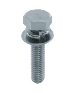 Trimmed Head Bolt With Washer & Spring Washer (P-3) Zinc Plating Cr3+
