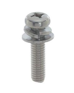SEMS Pan Head Machine Screw With Washer & Spring Washer (P-3) Stainless Steel