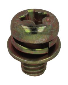 SEMS Pan Head Machine Screw With Small Washer & Spring Washer (P-4) Zinc Plating Cr6+