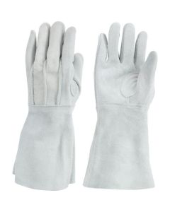 Cow Split Leather Long Gloves