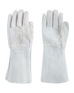 Cow Split Leather Long Gloves