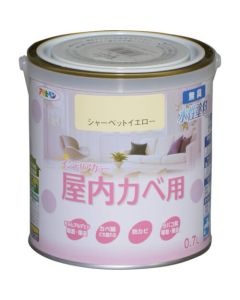 สีทาภายในสูตรน้ำใหม่สำหรับผนังภายในอาคาร 0.7L สีเหลืองเชอร์เบท