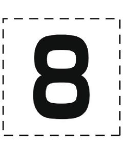 ป้ายยานพาหนะทางอากาศตัวอักษรตัด 8・ฟิล์มทำเครื่องหมาย
