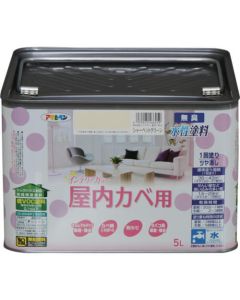 สีทาภายในสูตรน้ำใหม่สำหรับผนังภายในอาคาร 5L สีเขียวเชอร์เบท