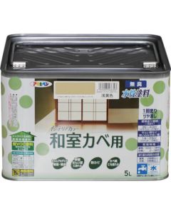 สีทาภายในสูตรน้ำใหม่สำหรับผนังห้องแบบญี่ปุ่น 5L สีเหลืองอ่อน