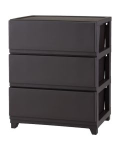 Decony Seavo Wide 3 Tier สีน้ำตาลเข้ม