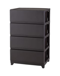 Decony Seavo Wide 4 Tier สีน้ำตาลเข้ม