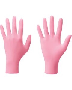 ถุงมือยางไนไตรล์แบบใช้แล้วทิ้ง รหัส 8850 สีชมพูไนไตรล์ บรรจุ 100 ชิ้นต่อแพ็ค ขนาด L