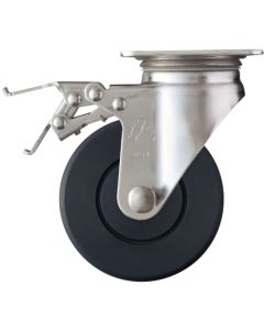 ลูกหมุน Hammer Total Lock SUS พร้อม SP, ล้อไนลอน MC, 125 มม.