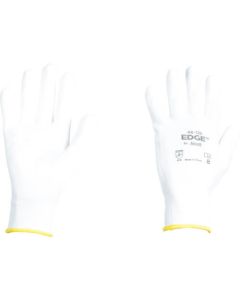 ถุงมือยูรีเทนไม่มีซับใน ขอบ 48-125 สีขาว ขนาดกลาง