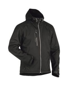 เสื้อแจ็คเก็ตกันลมและกันน้ำ ดำ x เงิน M