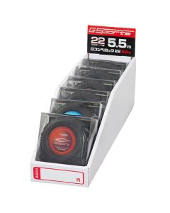 ชุดตลับเมตร G CONVE Lock 22 5.5m Metric / Foot Black (6Pcs)