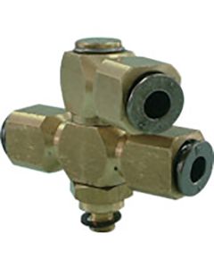 Fuji แบนโจคู่ (โลหะ) 4mm/M5X0.8