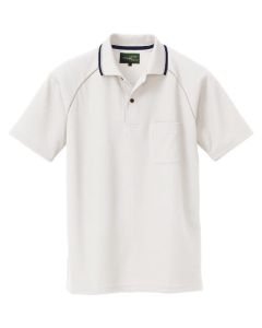 เสื้อโปโลแขนสั้นป้องกันไฟฟ้าสถิตย์ (unisex) สีขาว LL