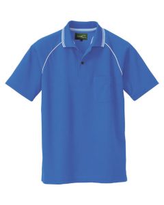 เสื้อโปโลแขนสั้นป้องกันไฟฟ้าสถิตย์ (unisex) สีน้ำเงิน LL