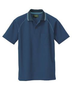 เสื้อโปโลแขนสั้นป้องกันไฟฟ้าสถิตย์ (unisex) iron blue LL