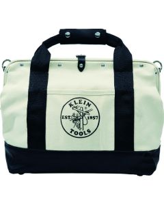 Canvas Tool Bag with Leather Bottom