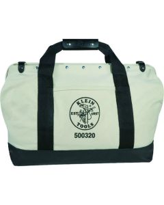 Canvas Tool Bag with Leather Bottom