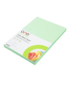 กระดาษแบงค์สี A4 55แกรม เขียว (แพ็ค250แผ่น) ONE