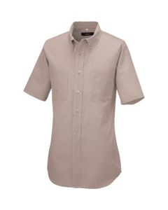 เชิ้ตติดกระดุมแขนสั้น (ชายเลน) (unisex) สีมอคค่า 4L