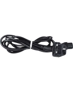 สายไฟสำหรับไฟฟ้ากระแสสลับสีดำ 230V 50/60HZ UK