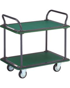 2 Flat Shelf Cart w/2 Handles
