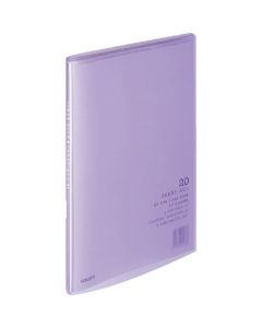 สมุดใส <carry-all> กระเป๋า A4 แนวตั้ง 20 แผ่น ม่วง la-1V
