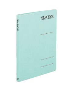 สมุดใส (แบบแฟ้มเรียบ) A4 กระดาษเปลี่ยนแนวตั้ง 8 แผ่น ปก 2 รู น้ำเงิน La-200B