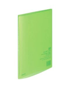 หนังสือใส <carry-all> A4 แนวตั้ง 10 ช่อง 10 ช่อง สีเหลืองอมเขียว La-2LG