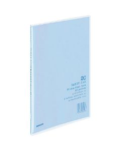 สมุดใส <พกพา> แบบคงที่ B5 แนวตั้ง 20 ช่อง สีน้ำเงิน La-5B