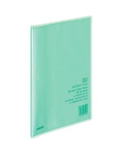 สมุดใส <พกพา> แบบคงที่ B5 แนวตั้ง 20 ช่อง สีเขียว La-5G