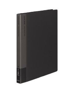 สมุดใส กระดาษเปลี่ยนแนวตั้ง A4 12 แผ่น แพ็ค 30 รู เทาเข้ม Ra-720DM