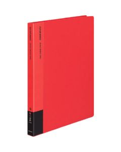 สมุดใส กระดาษเปลี่ยนแนวตั้ง A4 12 แผ่น แพ็ค 30 รู แดง La-720R
