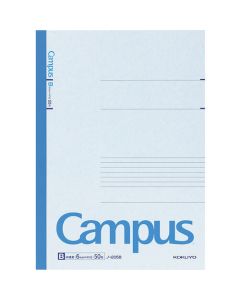 สมุดโน้ต B แบบมีเส้น (เส้นแนวนอนขนาดกลาง) A4 (เบอร์ 1) ความกว้างเส้น 6 มม. 50 แผ่น