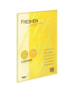 สมุดใส <Frechen> A4 แนวตั้งแบบตายตัว 10 ซอง เหลือง la-S20Y