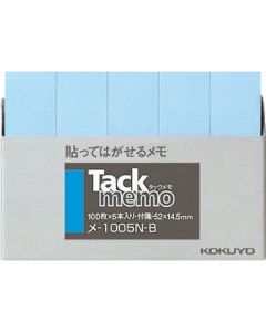 Tack memo (กระดาษโน้ต) 52 x 14.5 mm น้ำเงิน 100 แผ่น x 5 me-1005N-B