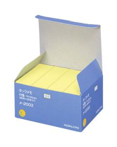 Tack memo (แพ็คสุดคุ้ม/ชนิดกระดาษโน้ต) 74 x 25 มม. สีเหลือง 100 แผ่น x 20 เมตร - 2546