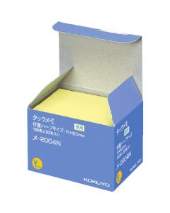 Tack memo (แพ็คสุดคุ้ม/ชนิดกระดาษโน้ต) 74 x 12.5 มม. สีเหลือง 100 แผ่น x 20 เมตร - 2004N
