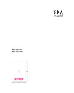 ป้ายกระดาษเวิร์ดโปรเซสเซอร์ (แบบทั่วไป) B5 ไม่ตัด 50 แผ่น ไทย-2121N-W