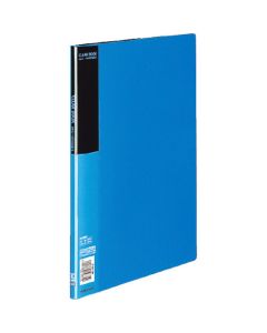 สมุดใส A4 แนวตั้ง พิมพ์ฟิกซ์ 10 ช่อง น้ำเงิน La-B10B