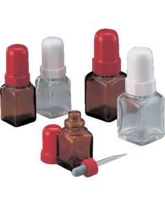 ขวดดรอปเปอร์เหลี่ยม 60 mL สีขาว