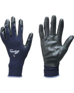 ถุงมือไนไตร ไม่มีซับใน Power Glove ZERO Navy L