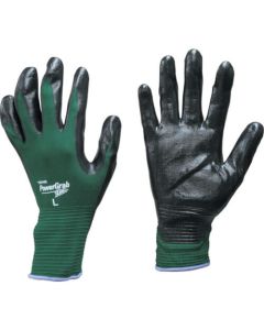 ถุงมือยางไนไตรล์ power glove ZERO เขียว L