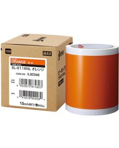 แผ่นมาตรฐาน Bepop กว้าง 100 มม. SL-S118NL สีส้ม (15 ม. x 1 ม้วน)