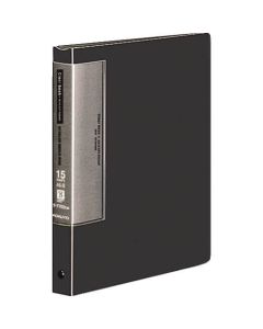 สมุดใส (ซองเวฟคัท) กระดาษเปลี่ยนแนวตั้ง A5 15 แผ่น ซอง 20 รู เทาเข้ม Ra-T722DM