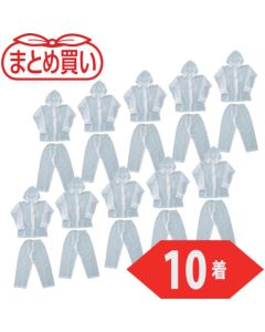 สั่งซื้อจำนวนมาก: ชุดกันฝน ขนาด 3L สีใส จำนวน 10 ชิ้น