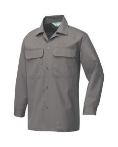เสื้อเชิ้ตแขนยาว (ผ้าบาง) (unisex) สีเทา SS