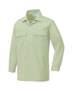 เสื้อเชิ้ตแขนยาว (ผ้าบาง) (unisex) สีเขียวเอิร์ธกรีน SS