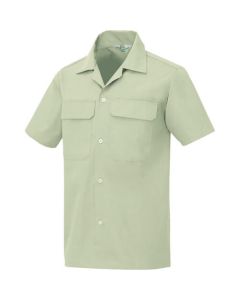 เสื้อเชิ้ตแขนสั้น (unisex) สีเขียวเอิร์ธกรีน LL